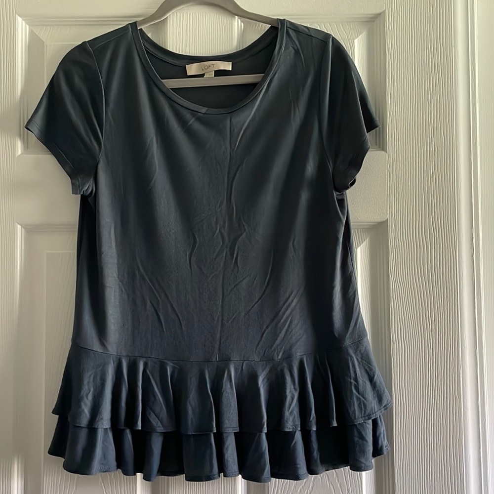 Peplum shirt. Gently worn